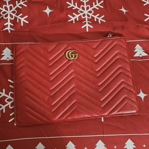 Red Quilted Women's Inspired Clutch Bag